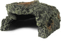 IBWell Resin Reptile Rock Cave, Lizard Tank Décor, Gecko Hide Reptile Hideout for Small Turtle Accessories for Tank, Leopard Gecko, Lazard Hideout