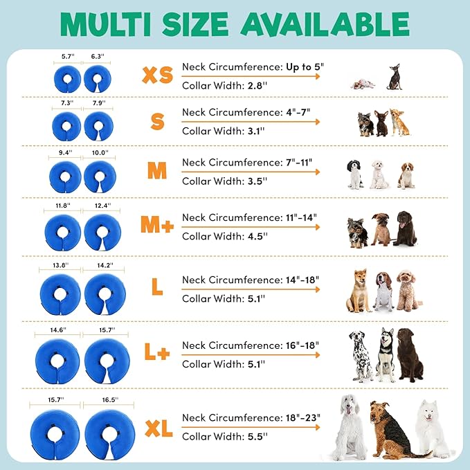 BENCMATE Inflatable Dog Cone Collar Alternative, Soft Dog Cone - Image 5