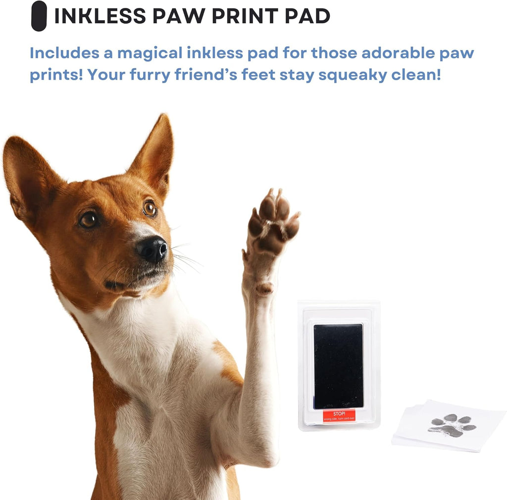 OtterPets Paw Print Kit for Dogs 9x9, 4 customizable displays (Brown)
