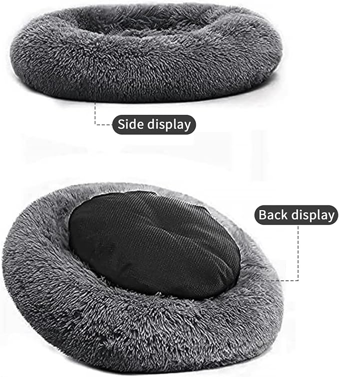 Nisrada Dog Bed for Medium Large Dogs, 36 inch Calming Dogs Bed, Washable-Round - Image 4