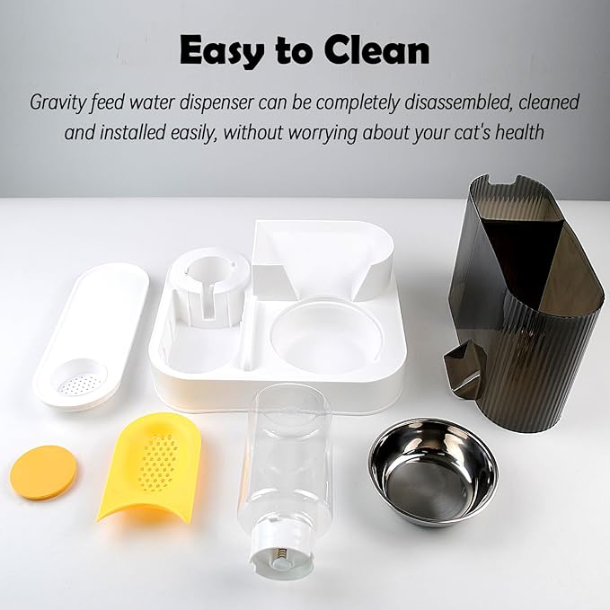 2 in 1 Automatic Cat Feeder and Water Dispenser Combo, All-in-One Dog Food and - Image 6
