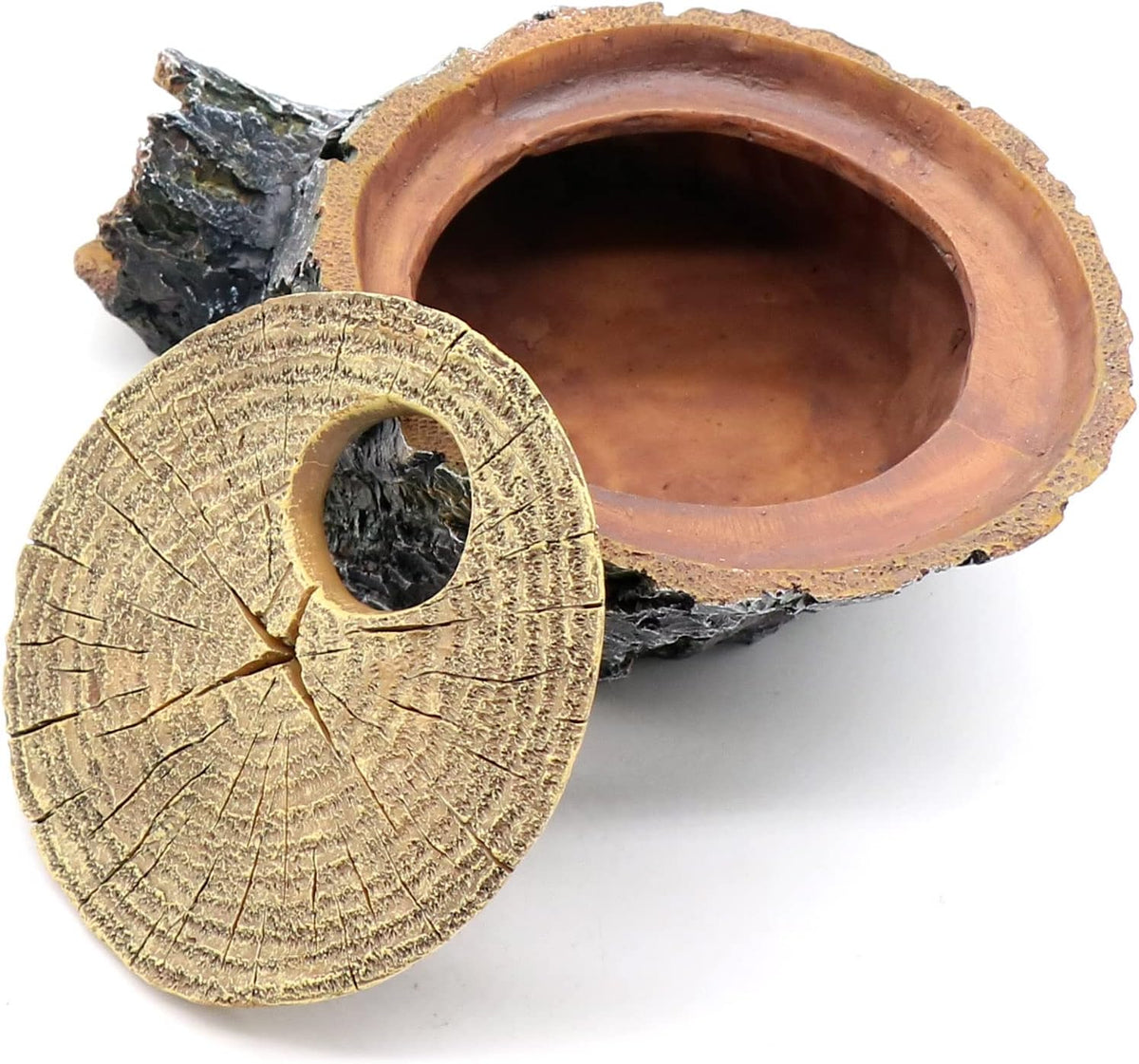 Snake Hide and Basking Tree Roots Cave for Terrariums, Available for Climbing and Hiding Spots for Reptiles, Amphibians, and Small Animals, Corn Snake, Small Gecko
