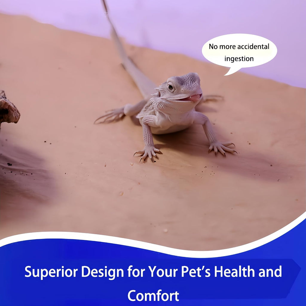 Reptile Carpet & Kraft Paper Liner - Leopard Gecko Tank & Accessories,Reptile Tank, Turtle Grass, Cricket Mat, Snake & Tortoise Bedding, Dust Free for Snakes, Easy Clean Gecko Mat