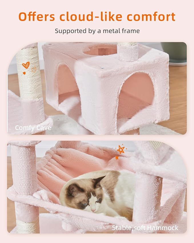 Taoqimiao Cat Tree 71-Inch, Cat Tower - Image 6