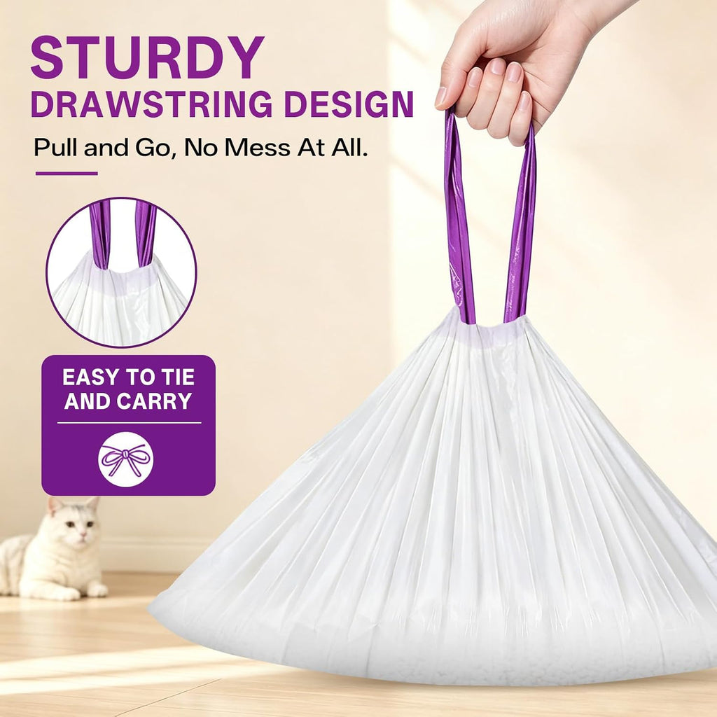 120PCS Automatic Cat Litter Box Waste Bags Compatible with Litter Robot 4/3