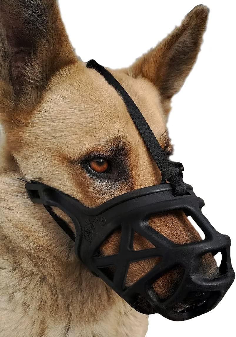 Mayerzon Basket Dog Muzzle for Large Medium Small Dogs German Shepherd
