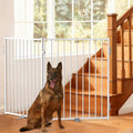 No Pawblems Freestanding Dog Gate with Door for Indoor & Outdoor, 36'' Tall