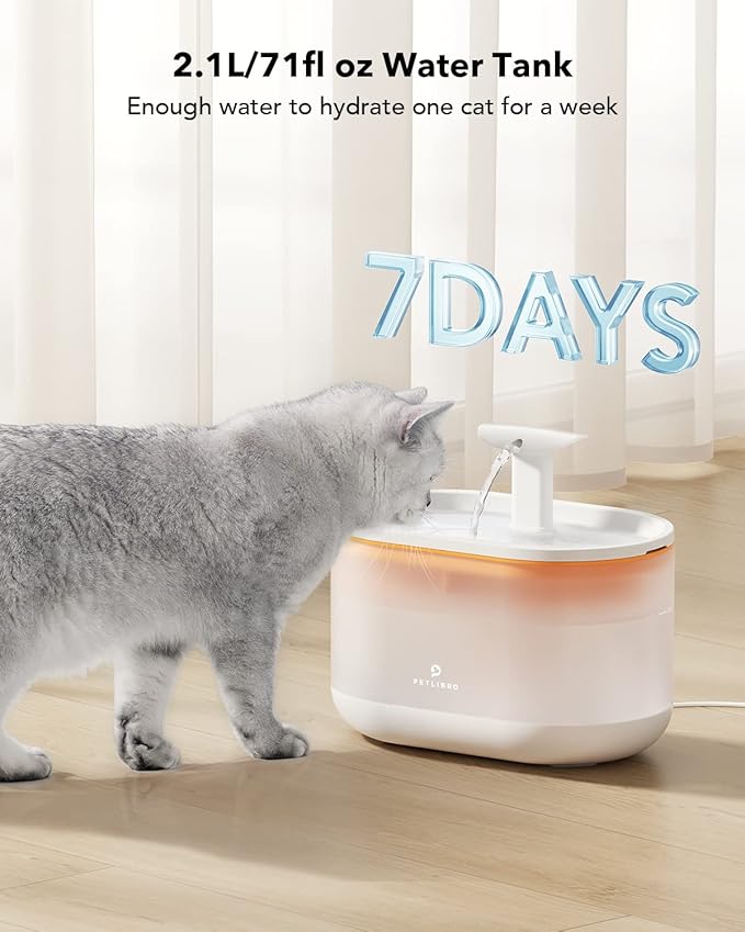 PETLIBRO 2.1L Automatic Cat Water Fountain, Ultra-Quiet Indoor Pet Water - Image 7