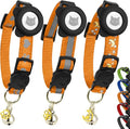 Cat Collar with AirTag Holders, Reflective Breakaway Safety Collars, Bells and by BemixPets