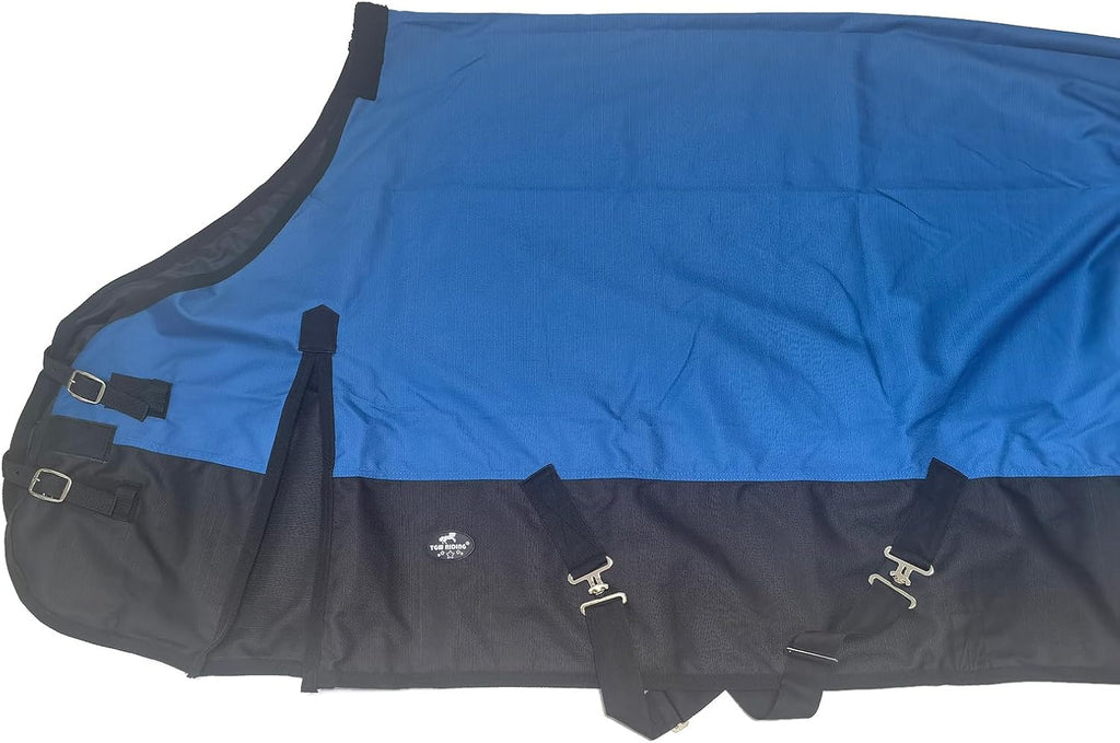 1200Denier Waterproof and Breathable Horse Sheet Tgw Rding Horse Blanket (78", Royal Blue)