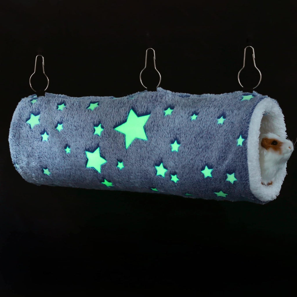 Noctilucent Luminous Guinea Pig Rat Hammock Bunkbed Hanging Tunnel Hideout