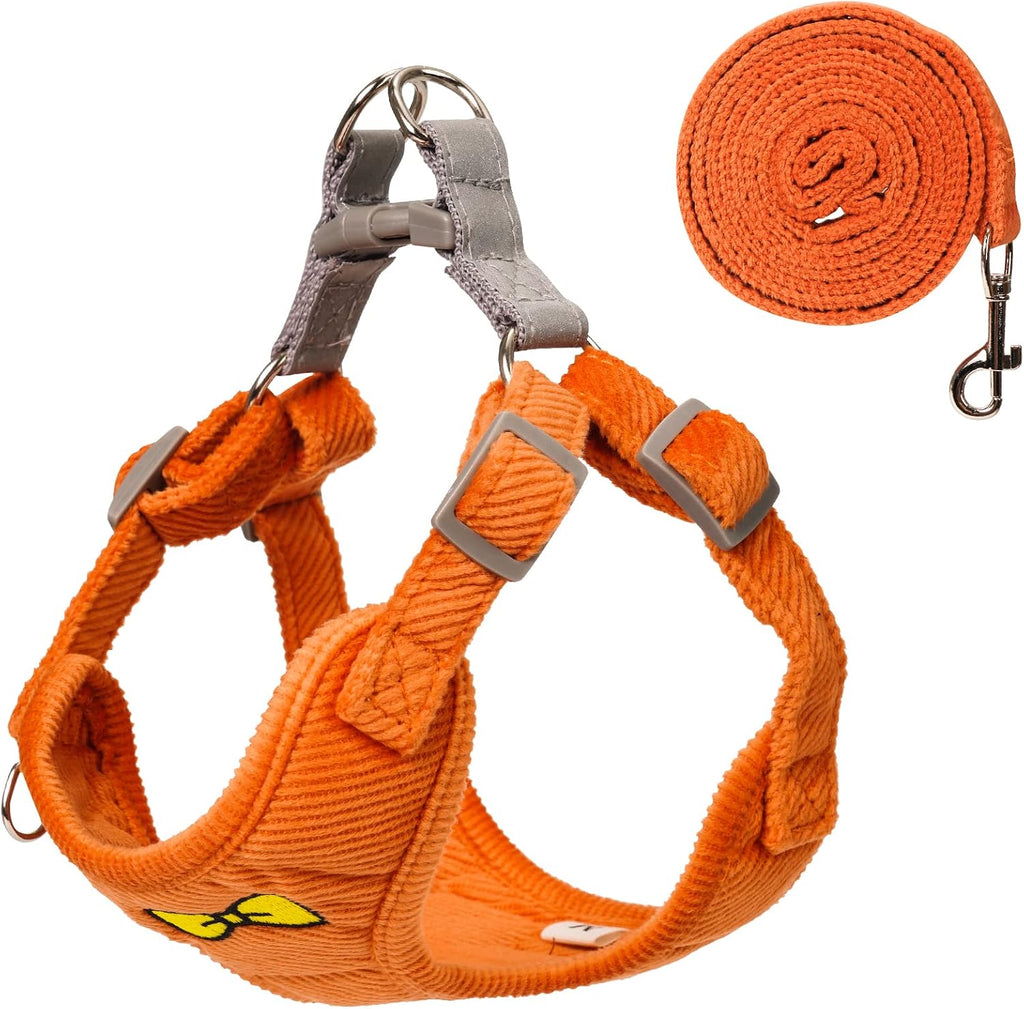 No Pull Dog Harness with Leash Pet Soft Vest Harness and Leash Set Dog Cat No Choke Escape Proof Harness Reflective Step in Harness for Small Medium Dogs Cats(Pastel Green, Large)