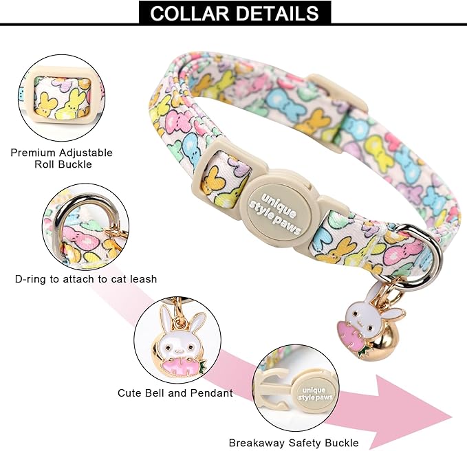 Unique style paws 2 Pack Easter Day Kitten Collar Breakaway - Image 2