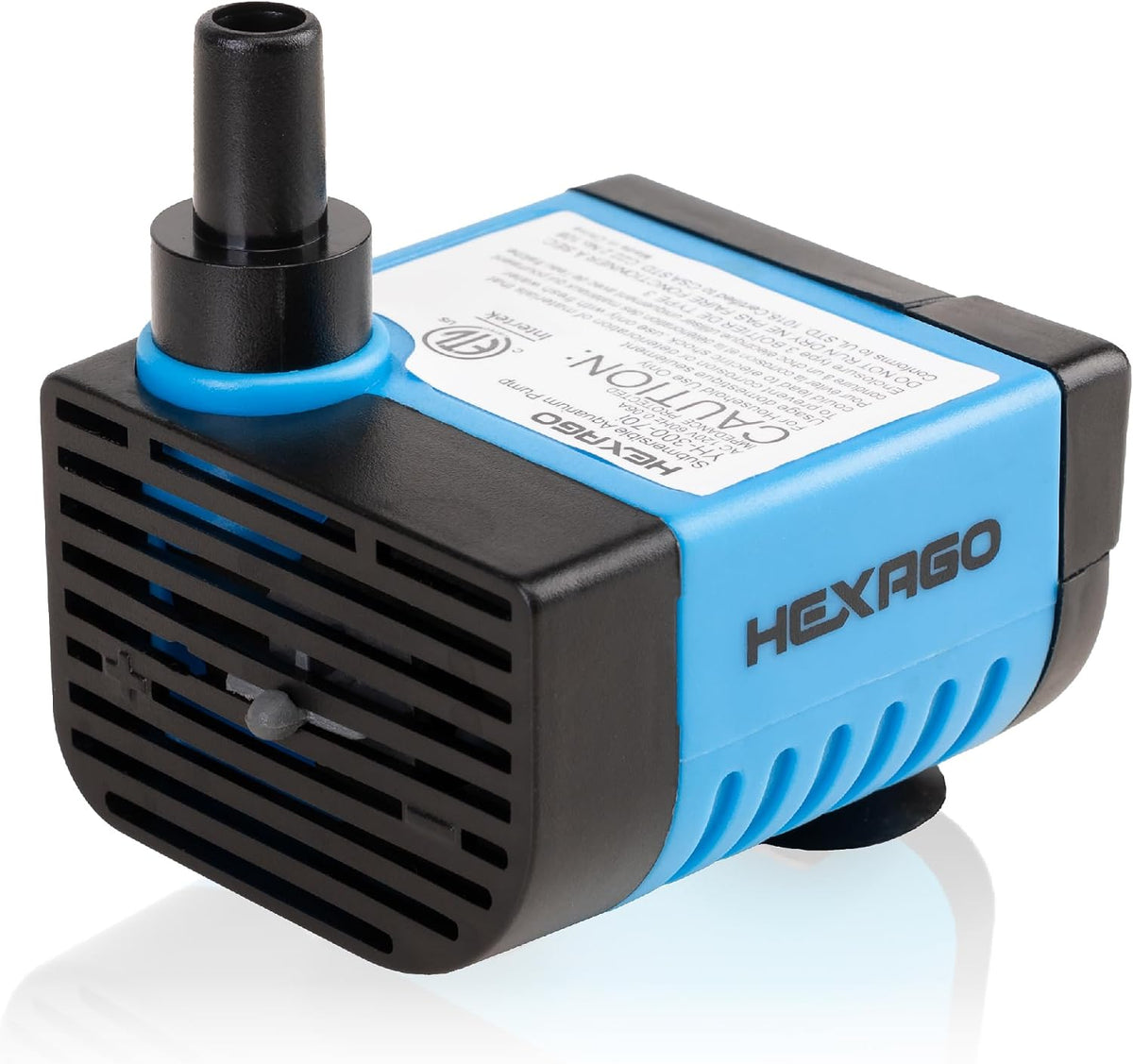 Hexago 800GPH Submersible Pump, Ultra Quiet Water Fountain Pumps with 10FT High Lift, 6FT Power Cord, 3 Nozzles, Durable Water Pump for Fish Tank, Pond Fountains, Aquarium, Statuary, Hydroponics