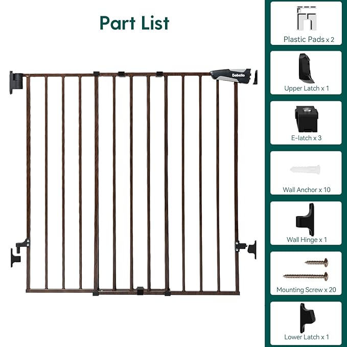 Babelio 34" Extra Tall Baby/Dog Gate - Image 7