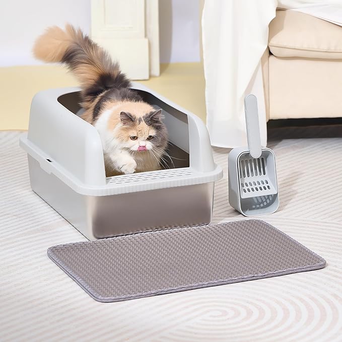 Henkelion 2 Pack Stainless Steel Cat Litter Box - Image 9