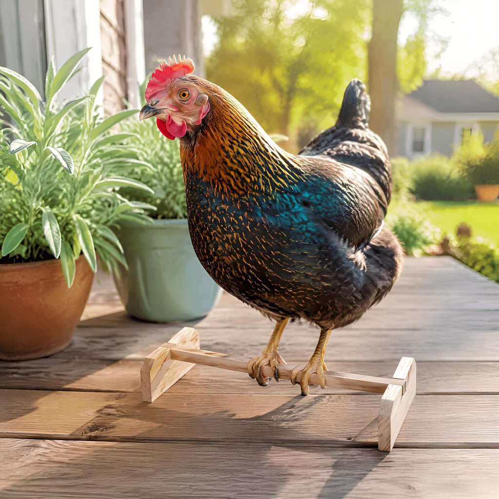 Wooden Chicken Roosting Bar, 2 Sets