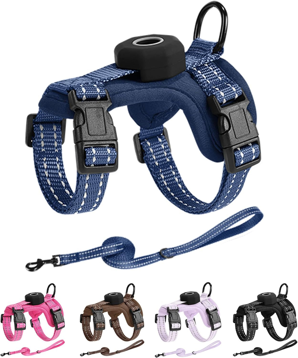 Solmoony Cat Harness & Leash Set, Black Vest Harness for Small & Medium Cat