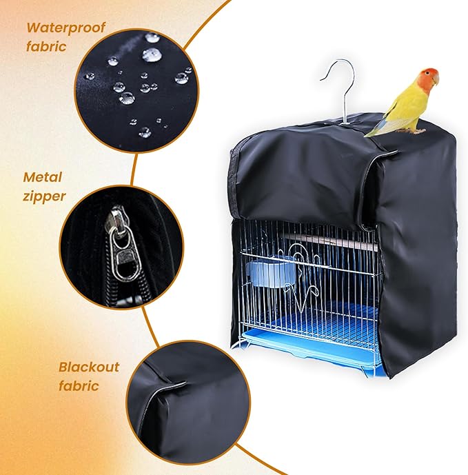 Bird Cage Cover for Night, Bird Cage Cover Shield, Good Night Windproof - Image 5