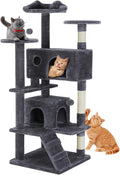 DUMOS 54-inch Indoor Cat Tree Tower –Multi-Level Pet House by DumosLifestyle