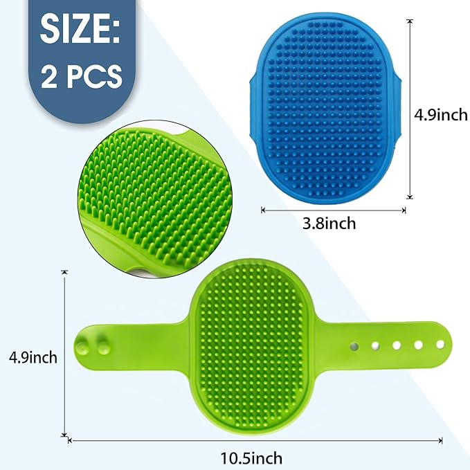 Dog Grooming Brush, Pet Shampoo Bath Brush Dog Grooming Shedding Brush Soothing - Image 6