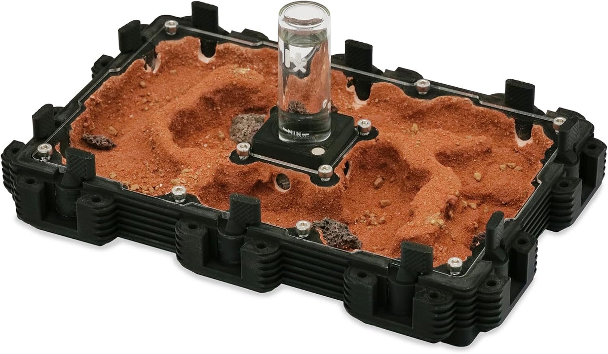 Ant Farm Natura Module 3:2 – Professional, Modular and Adaptable to Many Species – Adjustable Humidity System with 4 Outlets (Red)