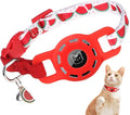 BINGPET AirTag Cat Collar with Bells, Upgraded Safety Elastic Cat Collar with by BINGPET