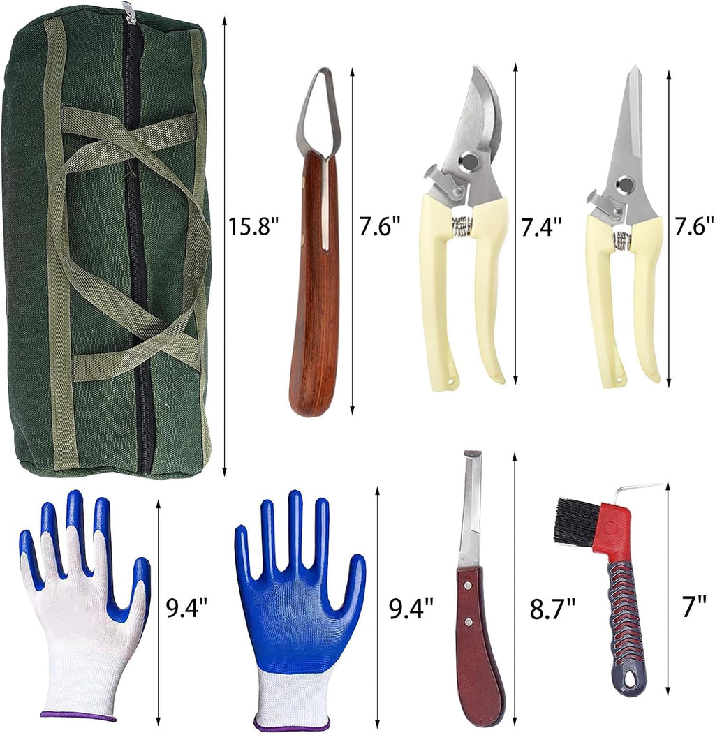 12pcs Professional Farrier Tools Farrier kit Horse shoeing Tools Farrier Supplies Farrier Tools for Horses Cattle Sheep and Donkeys