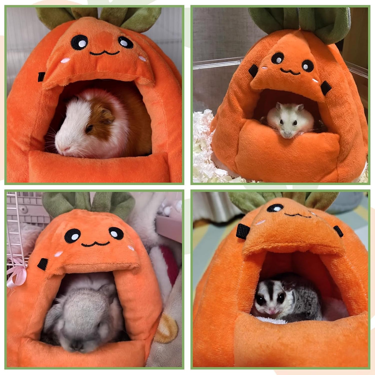 Guinea Pig Hideout Hamster Hammock Bed House Rat Cage Accessories