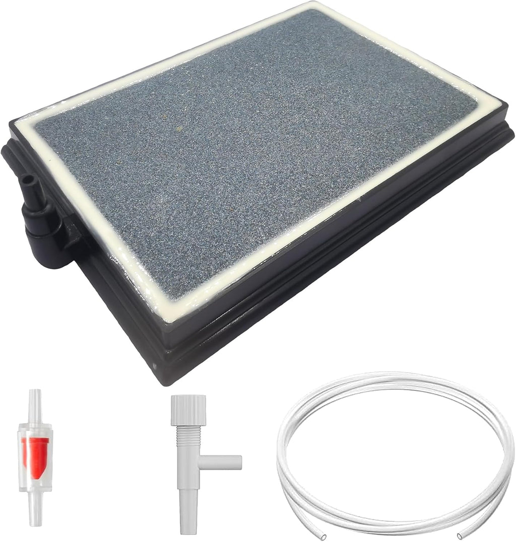 Flat Sintered Air Stone Brick, 1 Pack 3x4.5in Aquarium Diffuser Plate