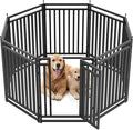 Dog Fence for Yard Outdoor Indoor Dog Playpen 40" Height 8 Panels Metal Dog Pen by Petorldog