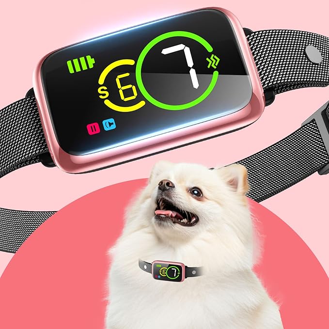 1S Stop Barking Smart Dog Bark Collar, Humane Anti Barking Device by NQQHNN