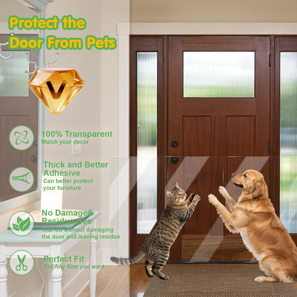 Door Protector Tape from Dog Scratching 6Inch x 118Inch