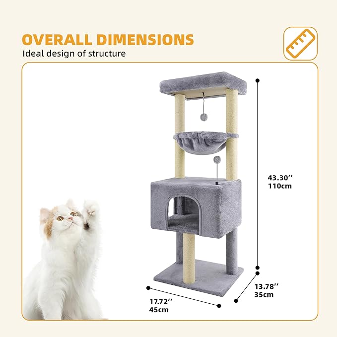 ROYPET Fashion Design 43.3" Cat Trees - Image 3