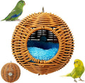 BNOSDM Rattan Bird Nest Parrot Nesting House Parakeet Nesting Soft Lovebird by BNOSDM
