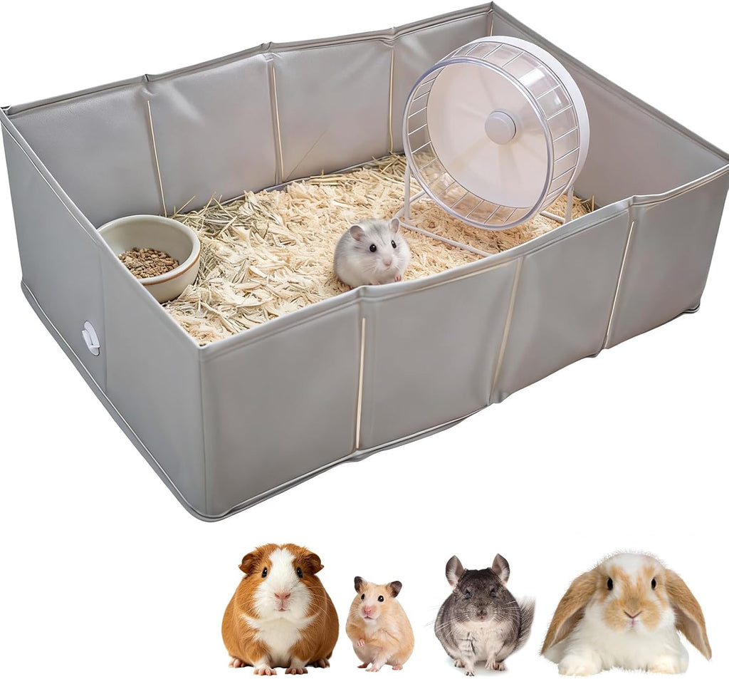 Small Animal Playpen, Thicken PVC Foldable & Waterproof Small Dog Pool