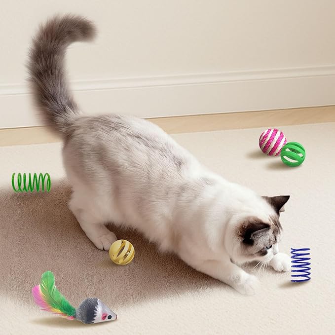 Cat Toys for Indoor Cats, 34 Packs Interactive Cat Toy Set - Image 6