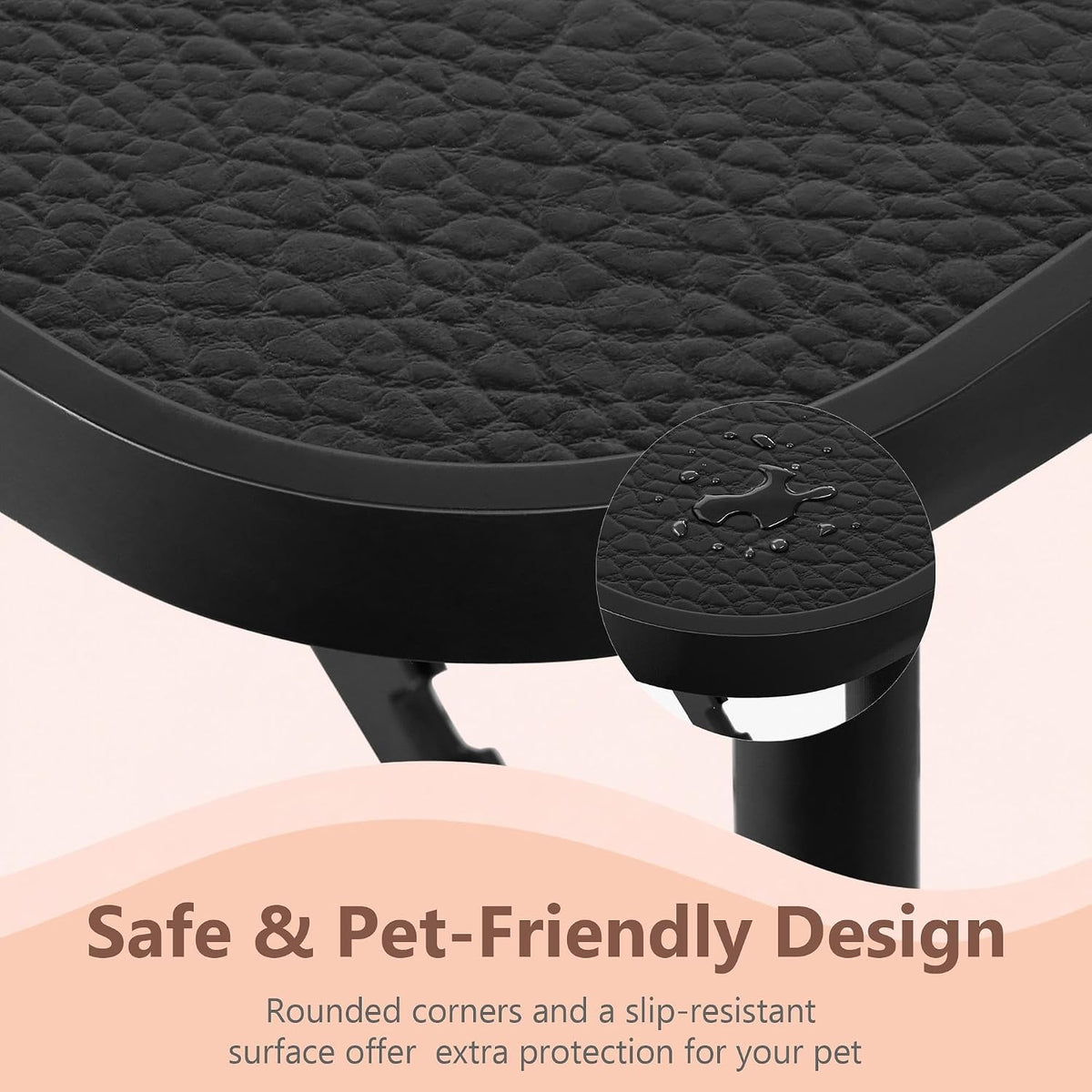 Yaheetech 32 Inch Sturdy Dog Grooming Table for Home, Black