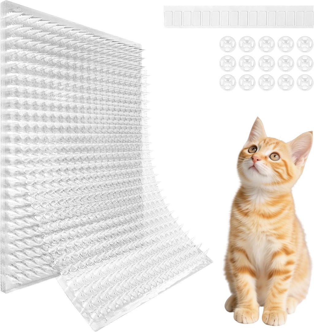 Mardili 10 Pack Scat Mat for Cats with Spikes, Cat Repellent Mat 16x13 Inch