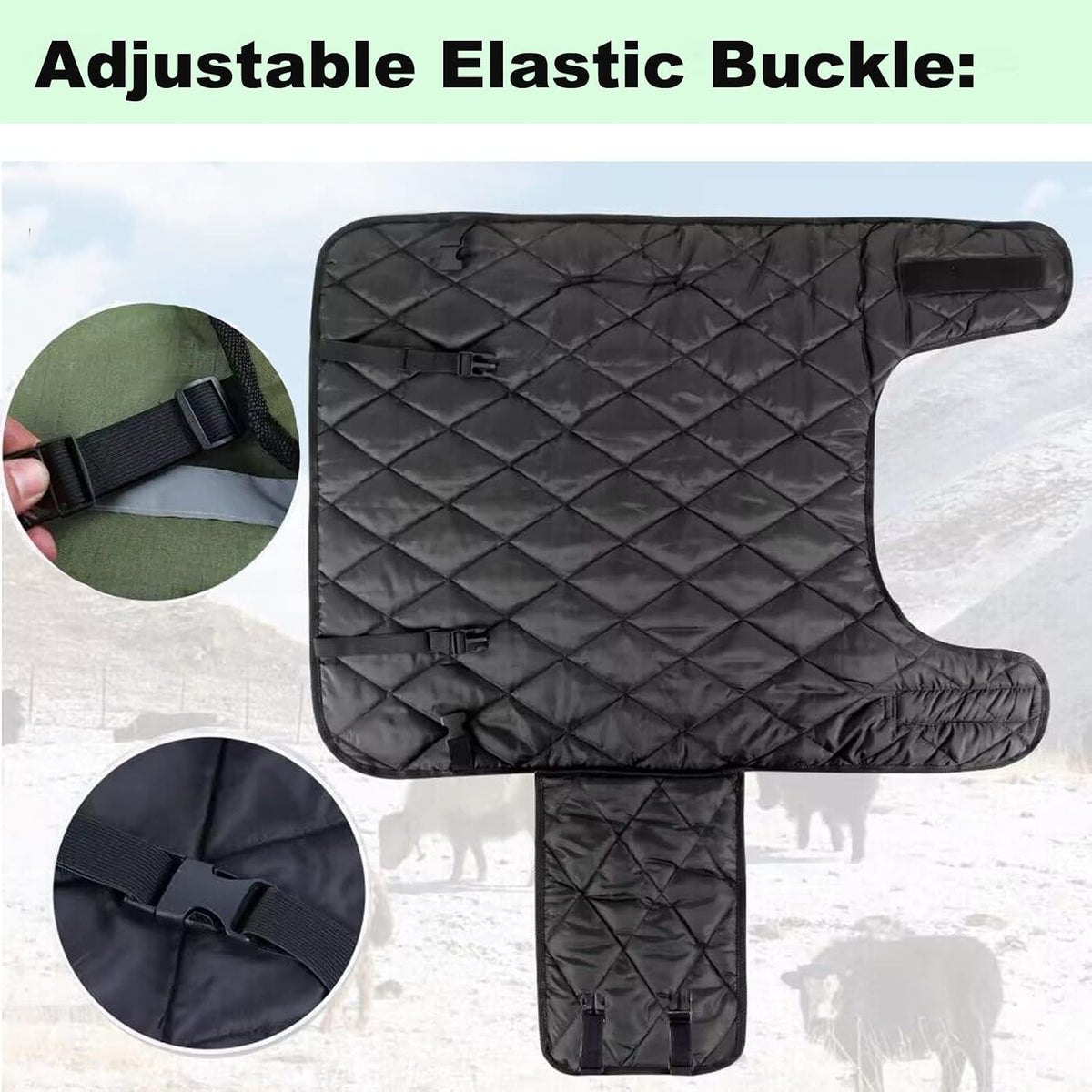 Calf Blanket Calves Warm Clothes Calf Saver Coat, Sheep Goat Blanket, for Keep Cows Goats Sheeps Warmming, Thickened Belly Protection,1PCS