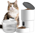 RPZ Automatic Cat Feeder and Water Dispenser Set, Auto Cat Feeder by RPZ