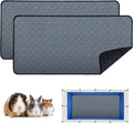 2 Pack Washable Guinea Pig Cage Liners & Pee Pads (24"x48") - Waterproof, Super Absorbent, Non-Slip Bedding for Rabbits, Hamsters, Rats