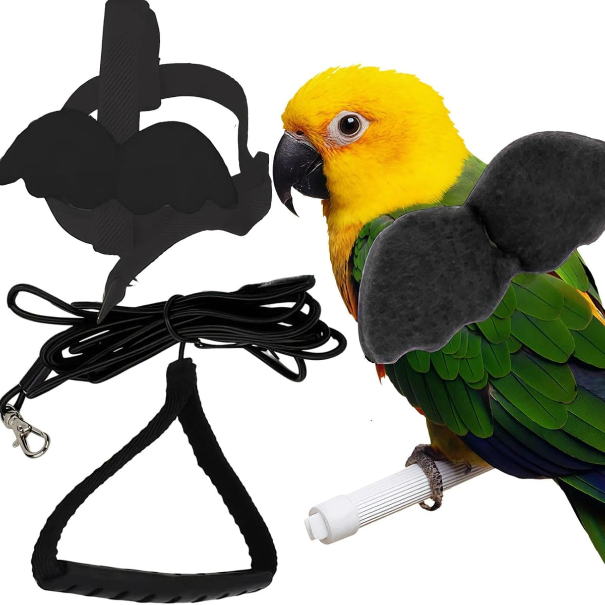Adjustable Bird Harness and Leash, Nylon Rope, for 2.5-4.2oz Weighth Birds