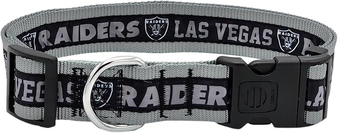 Pets First NFL Raiders Licensed PET COLLAR, Extra Large by PETSFIRST