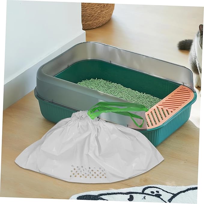 7Pcs Cat Litter Filtering Pouch Durable White Cat Litter Supplies - Image 4
