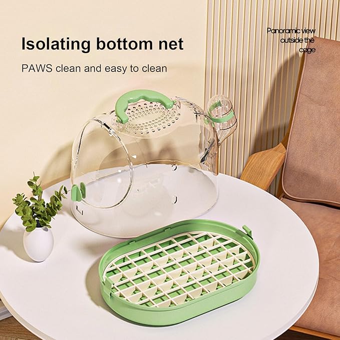 Easy to Carry Bird Cage with Watering Bottle High Ventilated Carriers Travel - Image 7