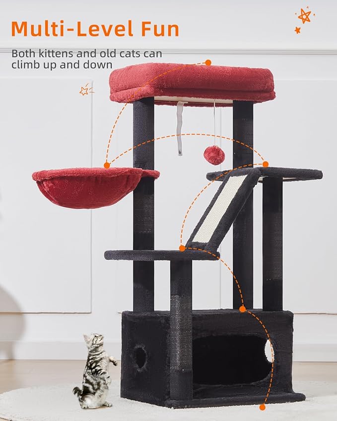 Taoqimiao Gothic Cat Tree, 38.5-Inch Cat Tower - Image 8