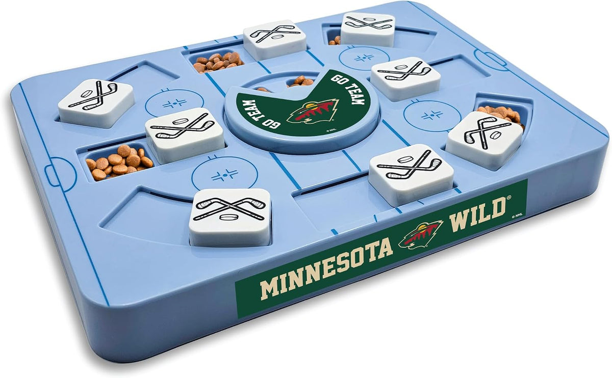 Pets First NHL Minnesota Wild Large Puzzle Toy, New Size, Interactive Dog Treat & Slow Feeding Toy