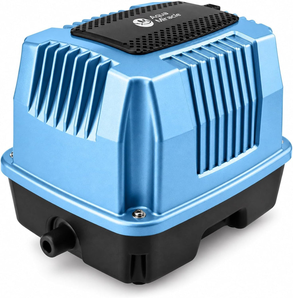 AquaMiracle Linear Air Pump AP-40/AP-60/AP-80/AP-160 for Pond Aeration, Septic, Hydroponic, 635/950/1350/2550GPH, Pond, Waste Treatment, Aquarium, Fish Farm, Seafood Restaurant