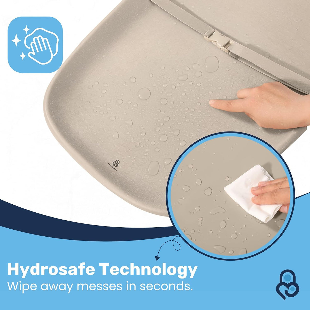 Baby Proof Me Portable Baby Changing Pad - Waterproof Diaper Change Mat